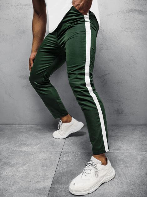 Pantalón chino de hombre caqui OZONEE DJ 5529 OZONEE