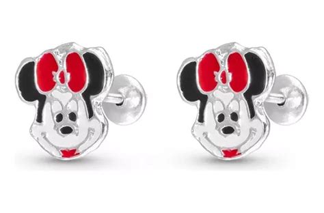 Aros Abridores Minnie Mouse Plata 925 Bebe Nena Importados MercadoLibre