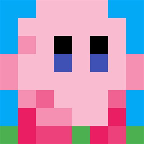 8 Bit Kirby Grid