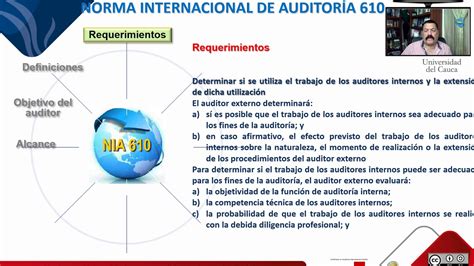 Norma Internacional de Auditoria NIA 610 R Utilización del trabajo de