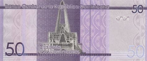 50 Pesos Dominicanos 2014, 2014-2015 Issue - Dominican Republic ...