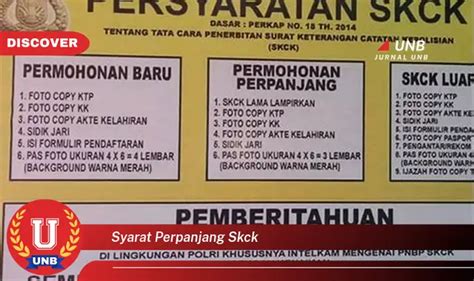 Intip Hal Penting Tentang Syarat Perpanjang Skck Yang Jarang Diketahui