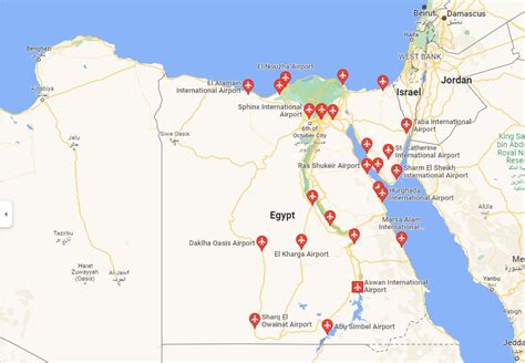 The Most Important Airports In Egypt Map 2025/2026