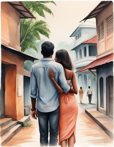 Romantic Couple In Sri Lanka Stable Diffusion Online