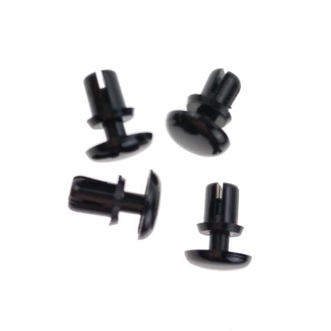 Custom Fastener Flat Round Head Step Scaffold Rivet Black Plastic Nylon