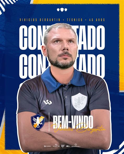 Retrô anuncia a contratação de Vinícius Bergantin como treinador para