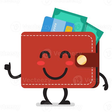 Smile wallet character emoticon 23256421 PNG