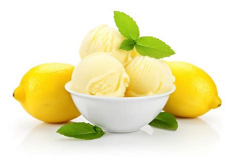 Premium Ai Image Citrus Chill Lemon Sorbet Dream