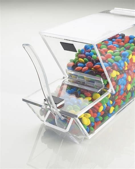 Stackable Topping Dispenser Hinged Lid Dispenser Candy Bin