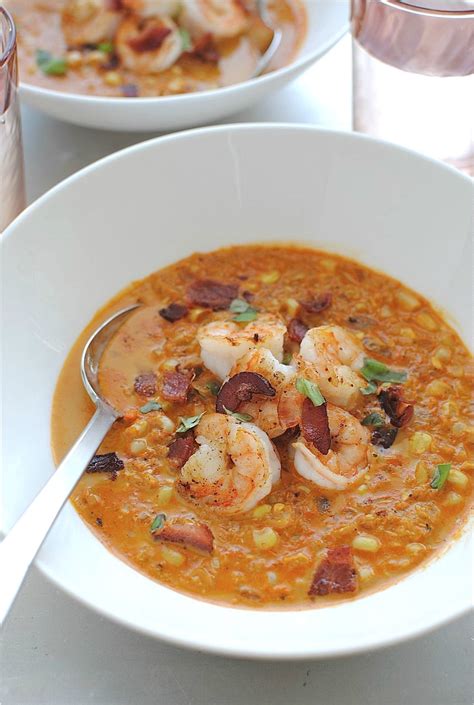 Smoky Corn Chowder With Shrimp Bev Cooks