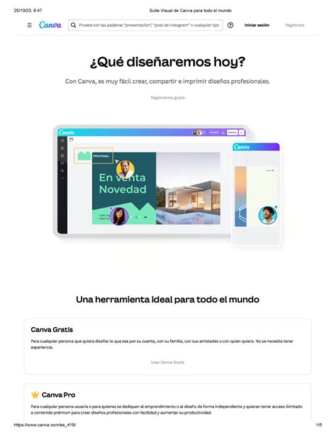 Suite Visual De Canva Para Todo El Mundo Ué Diseñ Aremos Ho Con Canva Es Muy Fácil Crear