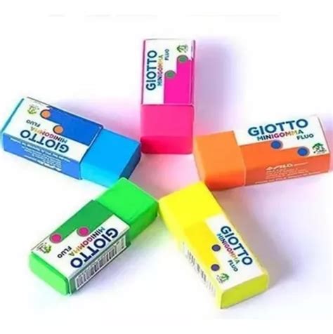 Goma De Borrar Giotto Gomas Mini Giotto Para L Piz De Color En Pack De