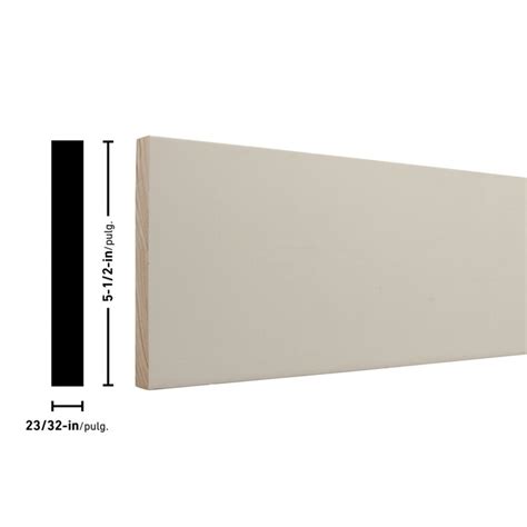 1 In X 6 In X 16 Ft Square Primed Pine Board In The Appearance Boards