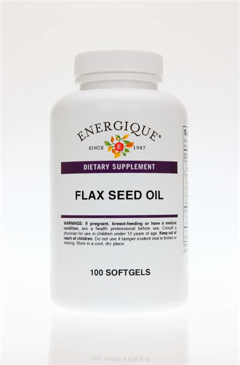 Flax Seed Oil Softgels From Energique Essential Vitamins