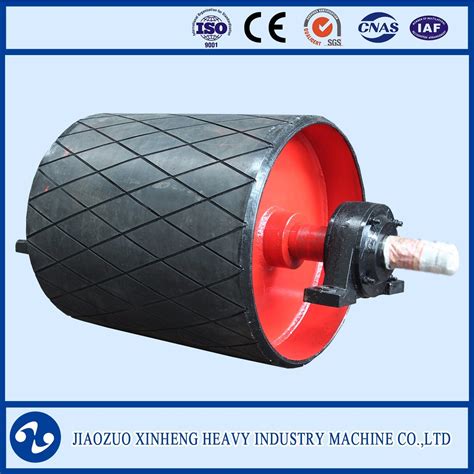 Diamond Grooved Rubber Lagging Ceramic Lagging Conveyor Belt Pulley