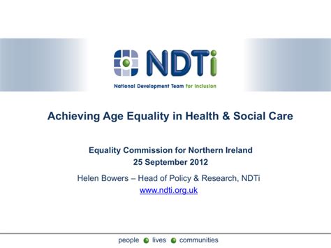 Presentation Equality Commission Northern Ireland