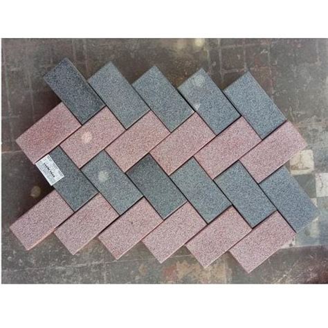 Rectangular Concrete Paver Block For Pavement Thickness 60 Mm At Rs