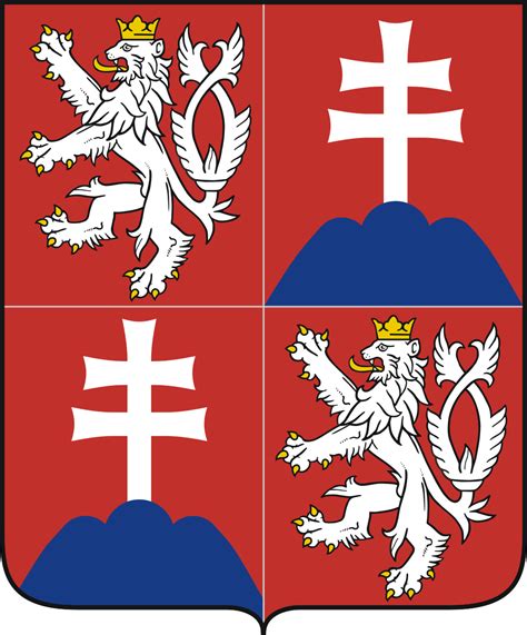 File Coat Of Arms Of The Czech And Slovak Federal Republic Svg Coat