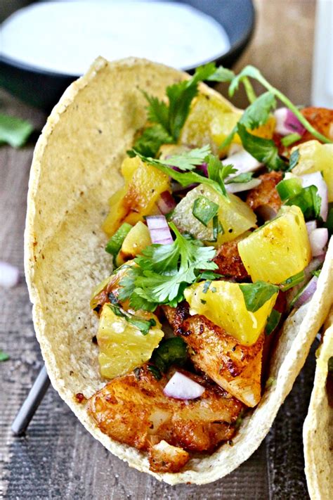 Tropical Fish Tacos With Grilled Pineapple Salsa The Foodie Physician