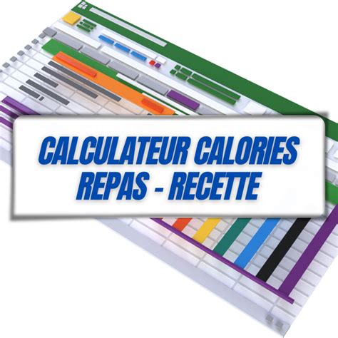 Calculateur Excel Calories Repas Recette Fatsecretfrance