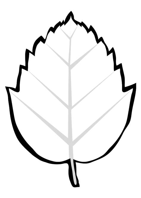 Coloring Page Tree Leaf