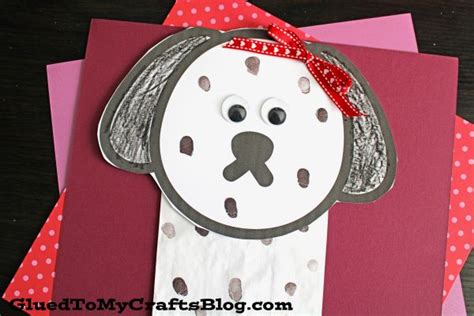 Paper Bag Dalmatian Puppet Craft