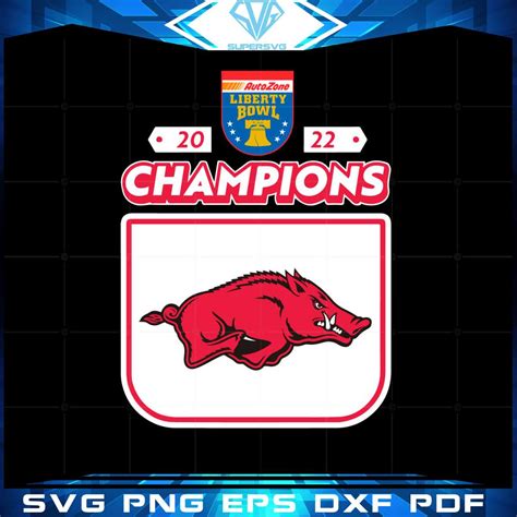 2022 Champions Autozone Liberty Bowl Arkansas Svg Cutting Files