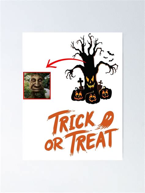 Helloween Wise Mystical Tree Meme Poster For Sale By T Look Redbubble