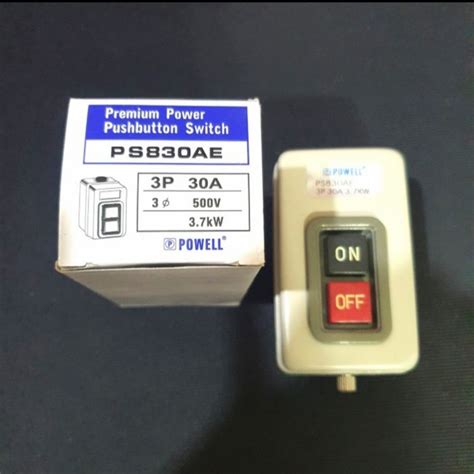 Jual Power Push Button ON OFF 15A Atau 30A Body Besi Shopee Indonesia