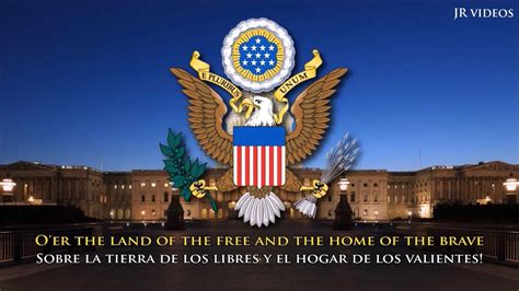 Himno Nacional De Los Estados Unidos De América Enes Letra Usa Anthem Spanish Youtube