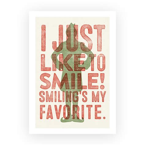 Buddy The Elf Sayings Smilings My Favourite Print A Is For Alphabet