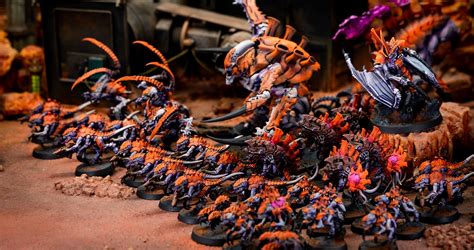 Orange Tyranids Army | Warhammer Projects | Art-W Studio