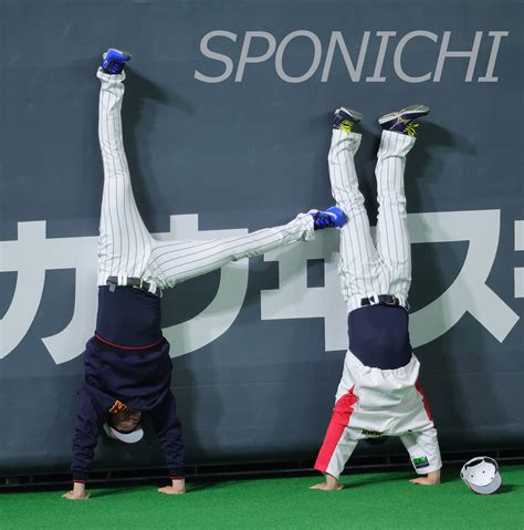 スポニチ写真映像部📷 On Twitter ＜侍・豪①＞ 逆立ち。からの～～～～～キック！ （撮影・光山 貴大