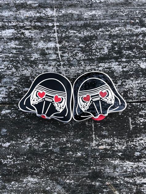 Kylo Ren Lovey Heart Eyes Hard Enamel Pin Hard Enamel Hard Enamel