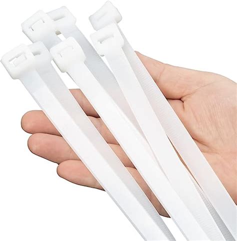 Xingo Inch White Zip Ties Heavy Duty Pcs Lbs Ultra Strong