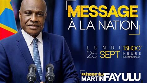 Martin Fayulu Annonce Une Adresse La Nation Candidature L