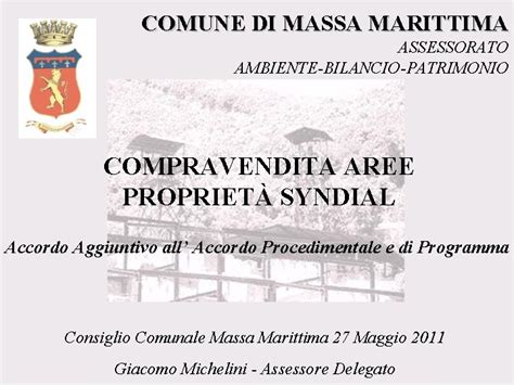 Comune Di Massa Marittima Assessorato Ambientebilanciopatrimonio