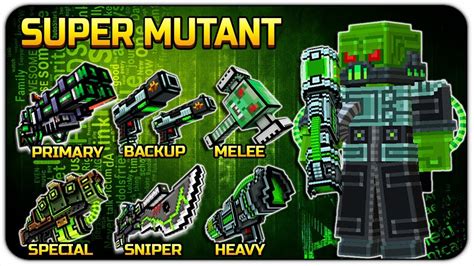 Super Mutant Set Pixel Gun 3D YouTube