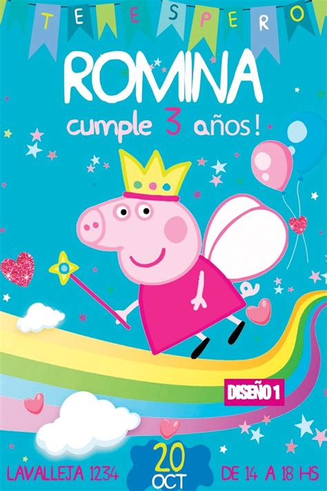 Invitacion De Cumpleaños Peppa