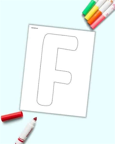 Free Printable Bubble Uppercase Letter F The Artisan Life