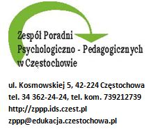 ZESPÓŁ PORADNI PSYCHOLOGICZNO PEDAGOGICZNYCH W CZĘSTOCHOWIE