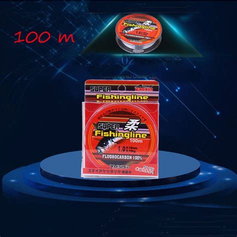 100m 100 Fluorocarbon High Quality Durable 0 8 6LB Strong Rope Cord