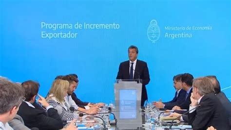 Massa Presentó El Programa De Aumento Exportador Con Un Dólar A 300 Economía Diario La Prensa