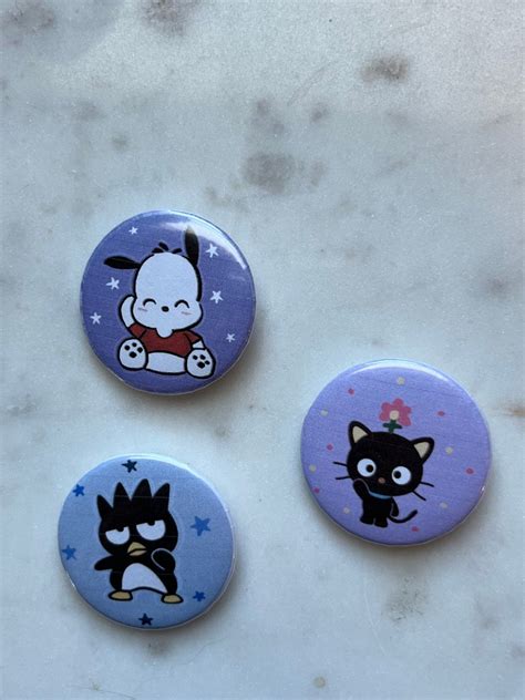 New Sanrio Button Pins Etsy