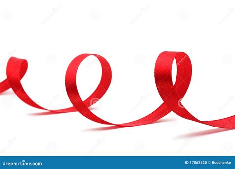 Red silk ribbon stock photo. Image of celebration, decorative - 17062520