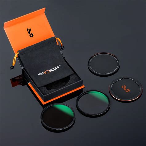 K F Concept 58mm Kit Filtro UV Polarizador CPL Tapa De Metal