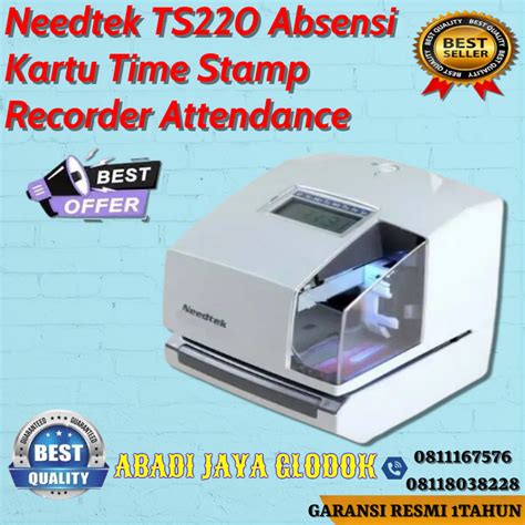 Jual Needtek Ts220 Absensi Kartu Time Stamp Recorder Attendance