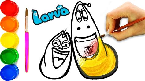 Larva Characters Coloring Pages