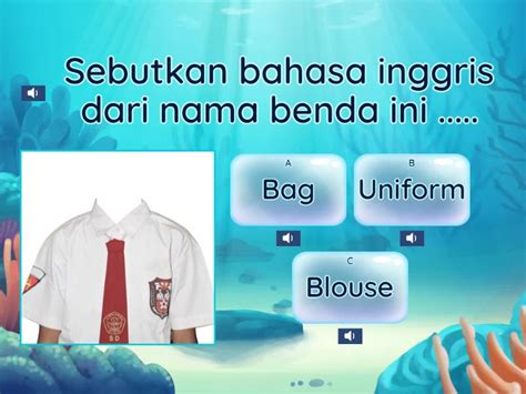 benda  sekolah quiz