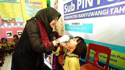 Hari Ketiga PIN Polio Putaran Kedua Banyuwangi Capai 63 Persen